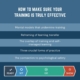 How to Make Sure Your Training is Truly Effective