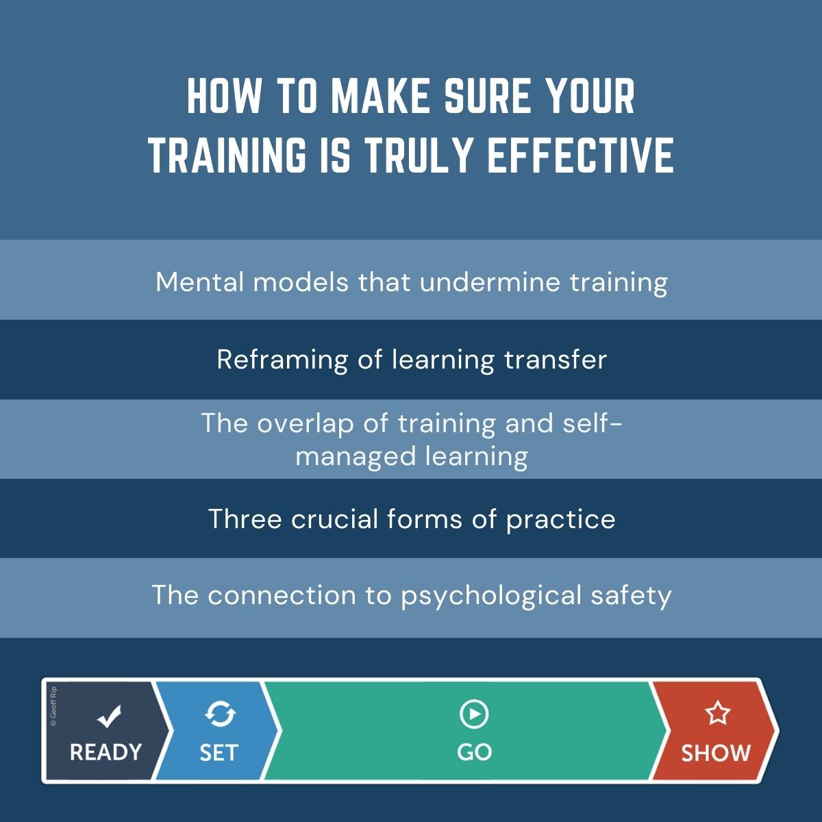 How to Make Sure Your Training is Truly Effective