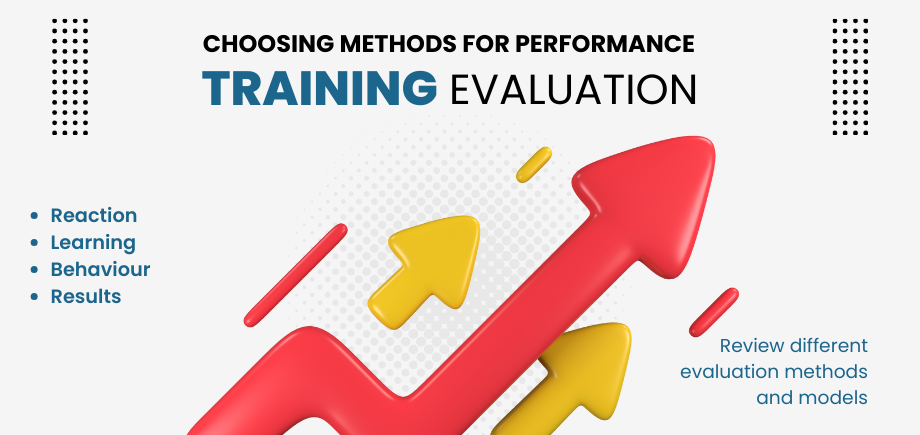 Choosing methods for performance training evaluation