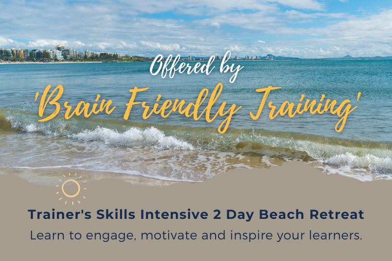 Trainer's Skills Intensive 2 Day Beach Retreat, learn to engage, motivate and inspire your learners